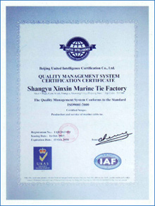 質(zhì)量管理體系認(rèn)證證書2